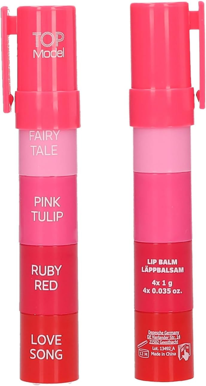 Topmodel - Topmodel Tinted Lip Balm - 4 Colors - 4 X 1G /Pretend Play/Red image number 3