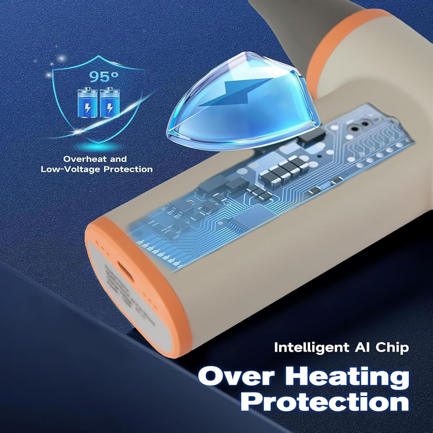 Electric Air Duster,150000Rpm Air Blower for Pc,Stepless Adjustable Compressed Air Duster,Rechargeable Cordless Mini Turbo Jet Blower for Computer, Keyboard,Car,Outdoor and Home Cleaning Kit image number 1