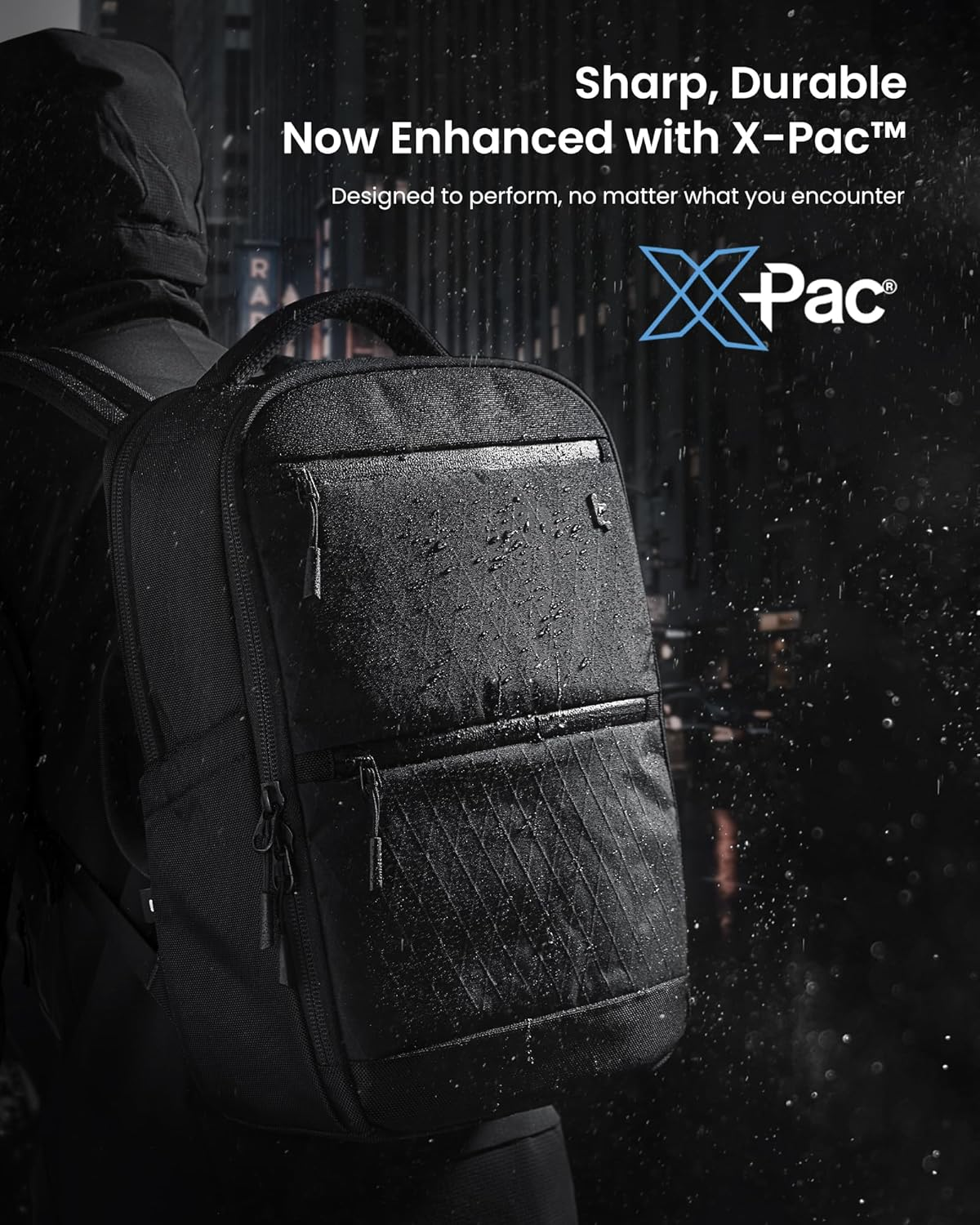 Tomtoc Laptop Backpack X-Pac Techpack Designed for Business Professional Commuter, City Compact Backpack for 16-Inch Macbook Pro image number 6