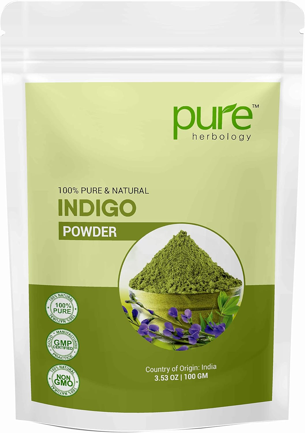 Pure Herbology Pure & Natural Indian Indigo Powder for Hair Care & Hair Growth, 100Gm image number 4