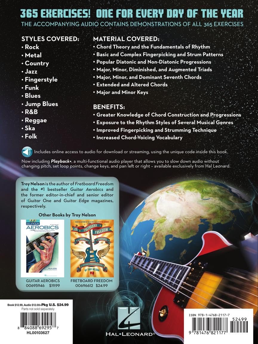 Rhythm Guitar 365 Book/Online Audio: Daily Exercises for Developing, Improving and Maintaining Rhythm image number 3