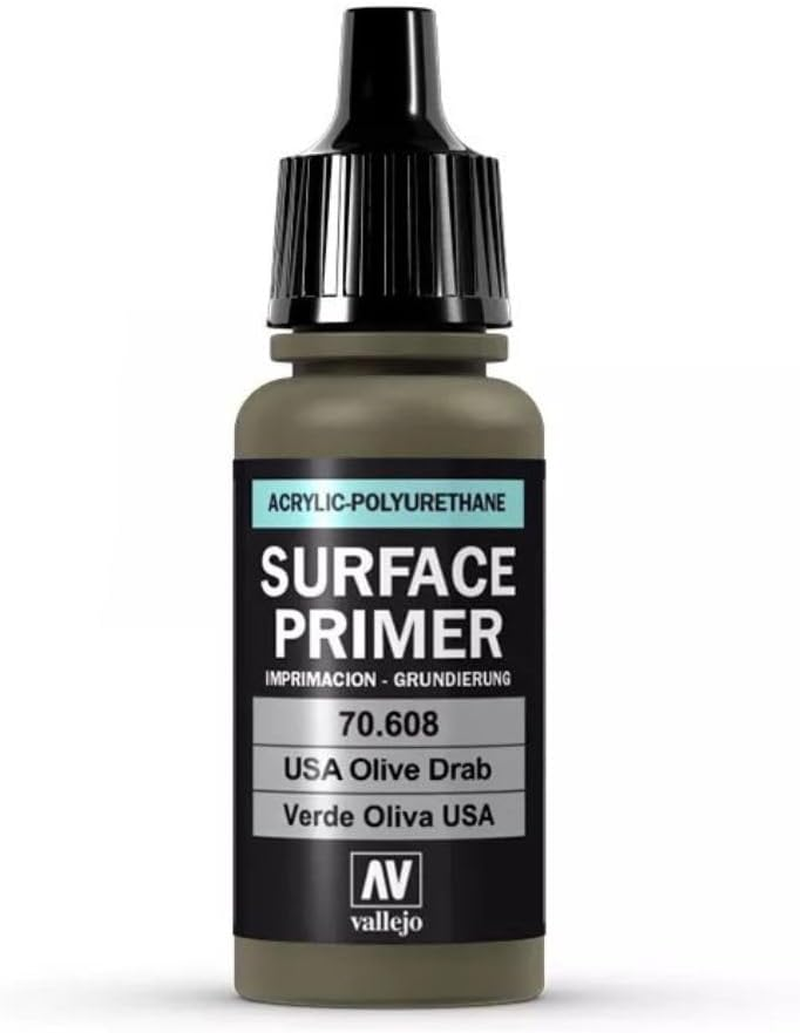 Vallejo Vallejo Surface Primer US Olive Drab 17 Ml Miniatures image number 3