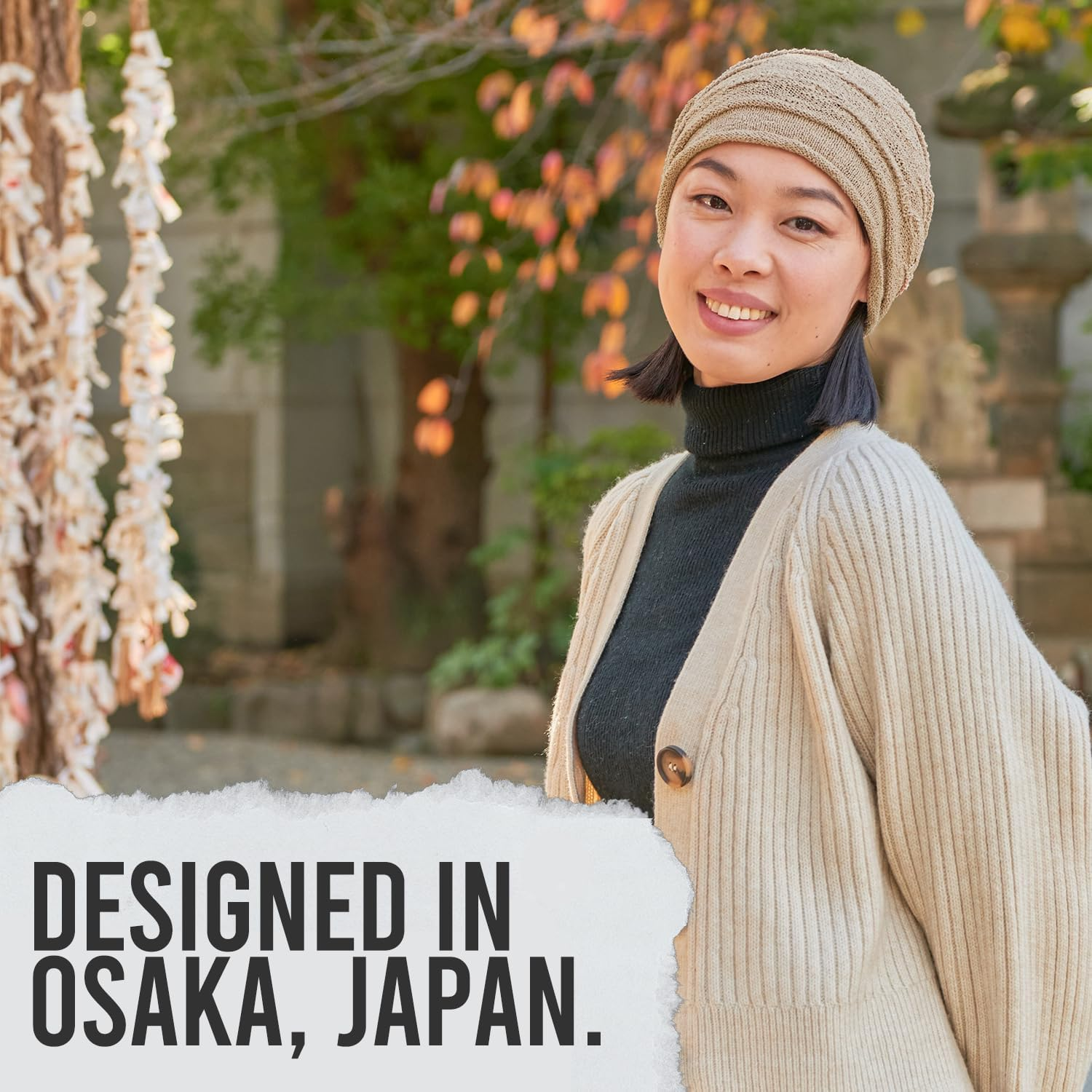 CHARM Mens Summer Cotton Beanie Hat - Slouchy Womens Cooling Light Weight Japan Cap - Dark Grey image number 3