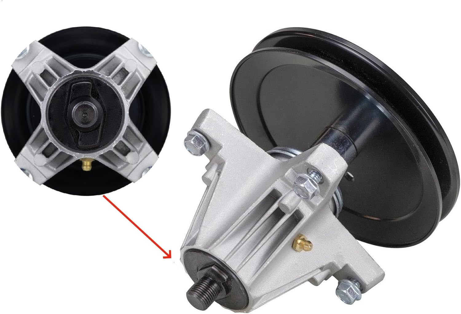 Spindle Assembly Replacement for 618-09258 618P09258 &ndash; Compatible with Craftsman, Cub Cadet, Troy Bilt 46&ldquo; Deck Mowers image number 2