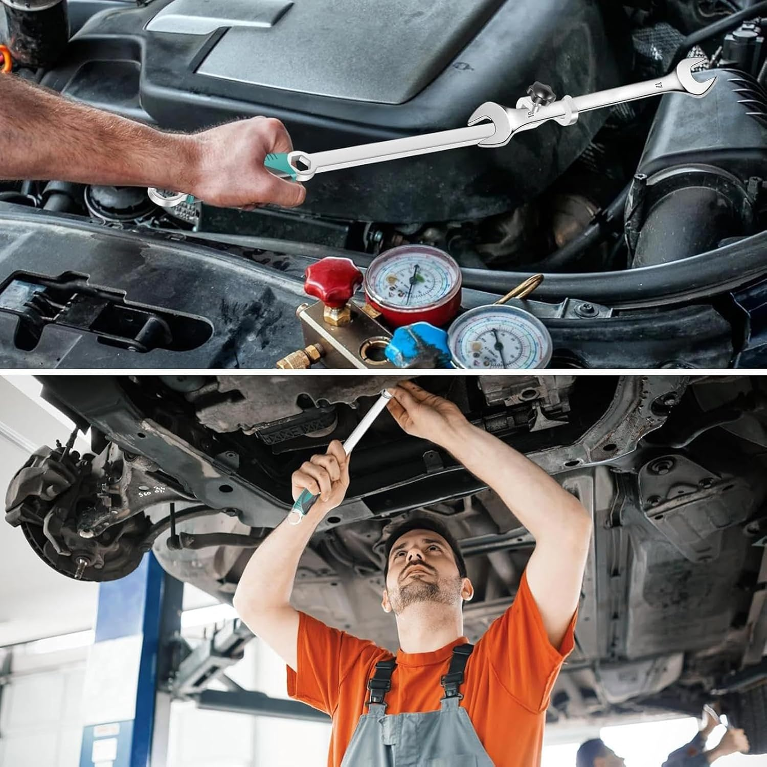 Frxib Wrench Extension,Heavy Duty Universal Repair Utensil - Mechanical Wrench Extension,For Automotive Repair Motorcycle Mechanic Shop Car Fleet Maintenance Garage Inspection Home