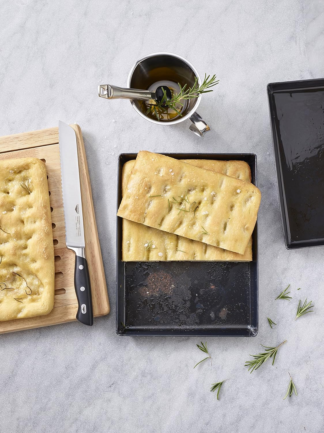 Paderno Blue Steel Baking Sheet, 400 Mm X 300 Mm X 30 Mm