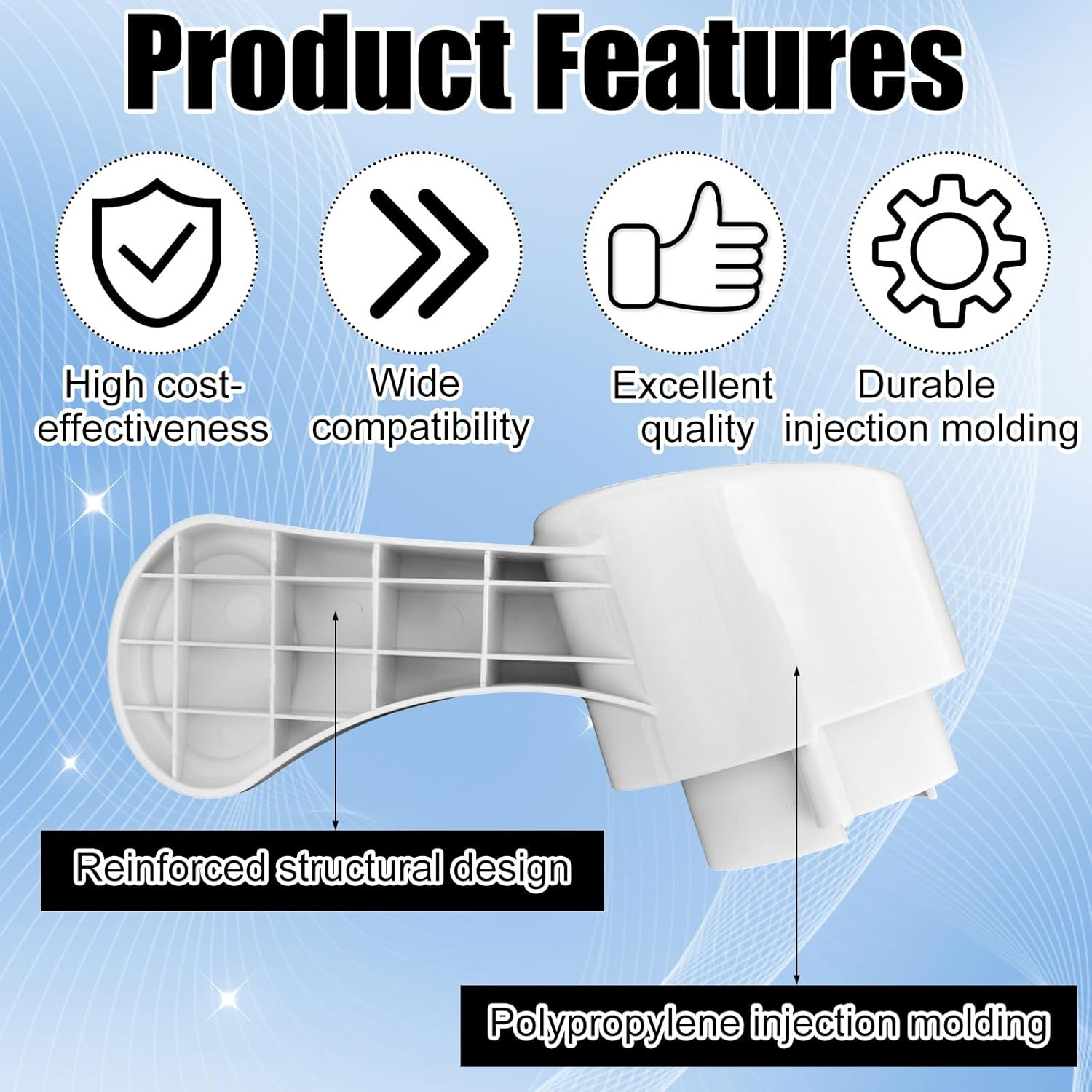 RV Toilet Foot Pedal Replacement for Dometic, Plastic Durable RV Toilet Flush Pedal Replacement Compatible with Dometic 300 310 311 320 321 image number 1