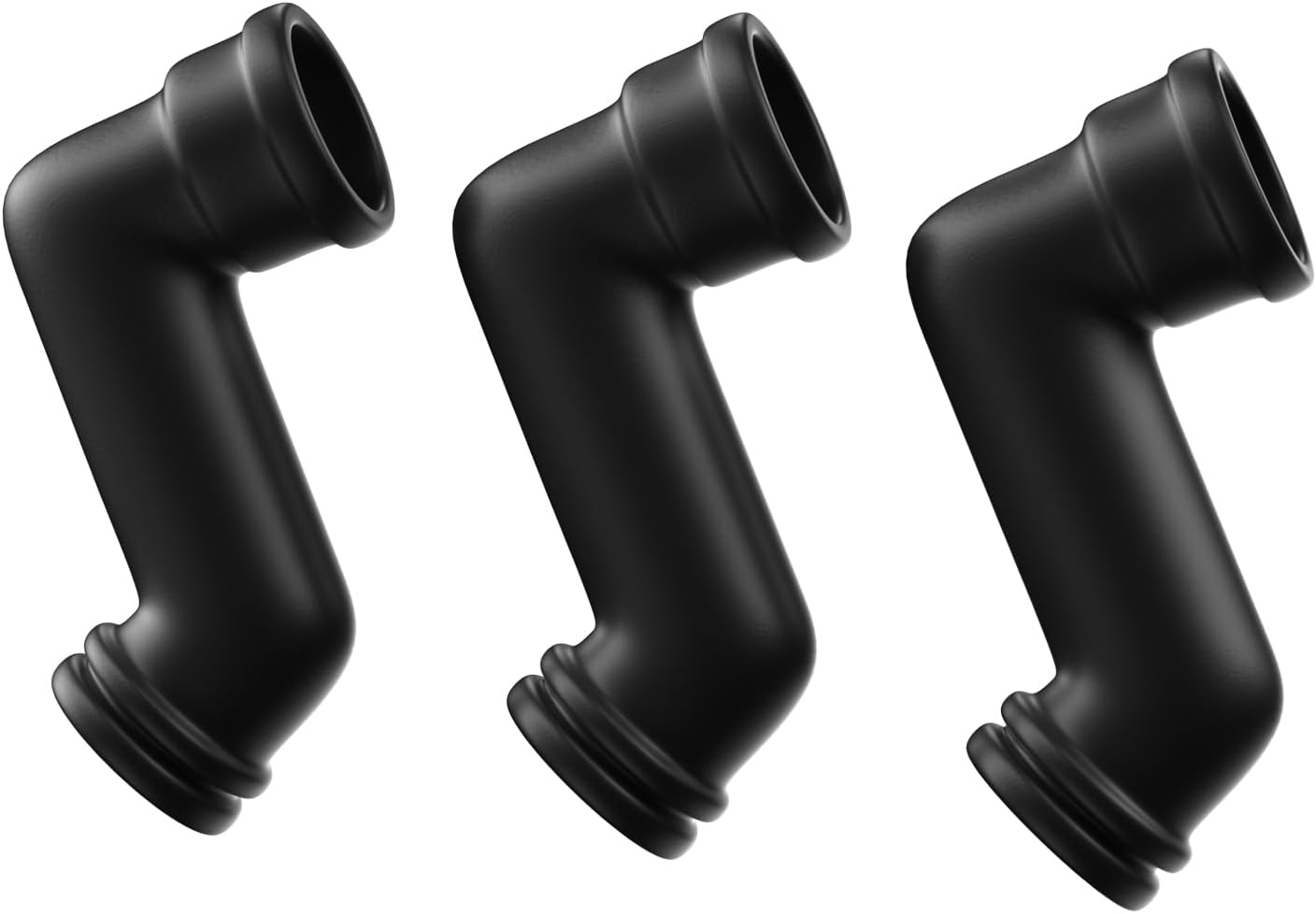 Deawater 3Pcs Black Plastic, Rubber Breather Tube Replaces Old # 280100, 692253 image number 1