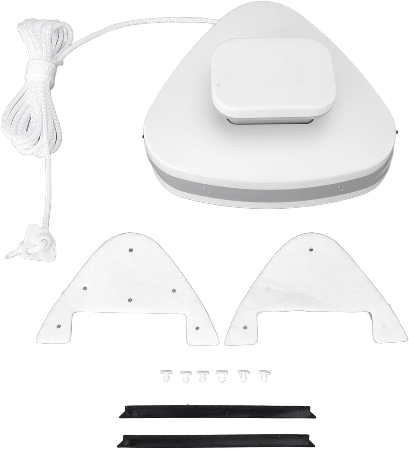 Multi Purpose Dual Sided Glass Cleaner Time Saving Magnetic Window Wiper Tool for Home Triangular Shape Design (18-30) image number 1