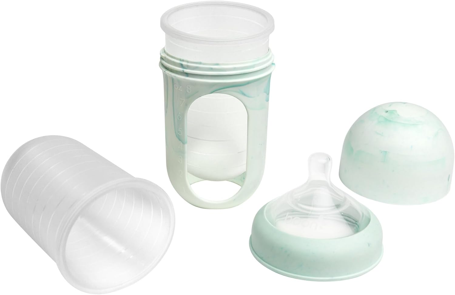 Boon Nursh Bottle, 8 Oz Capacity, Mint Tie Dye image number 4