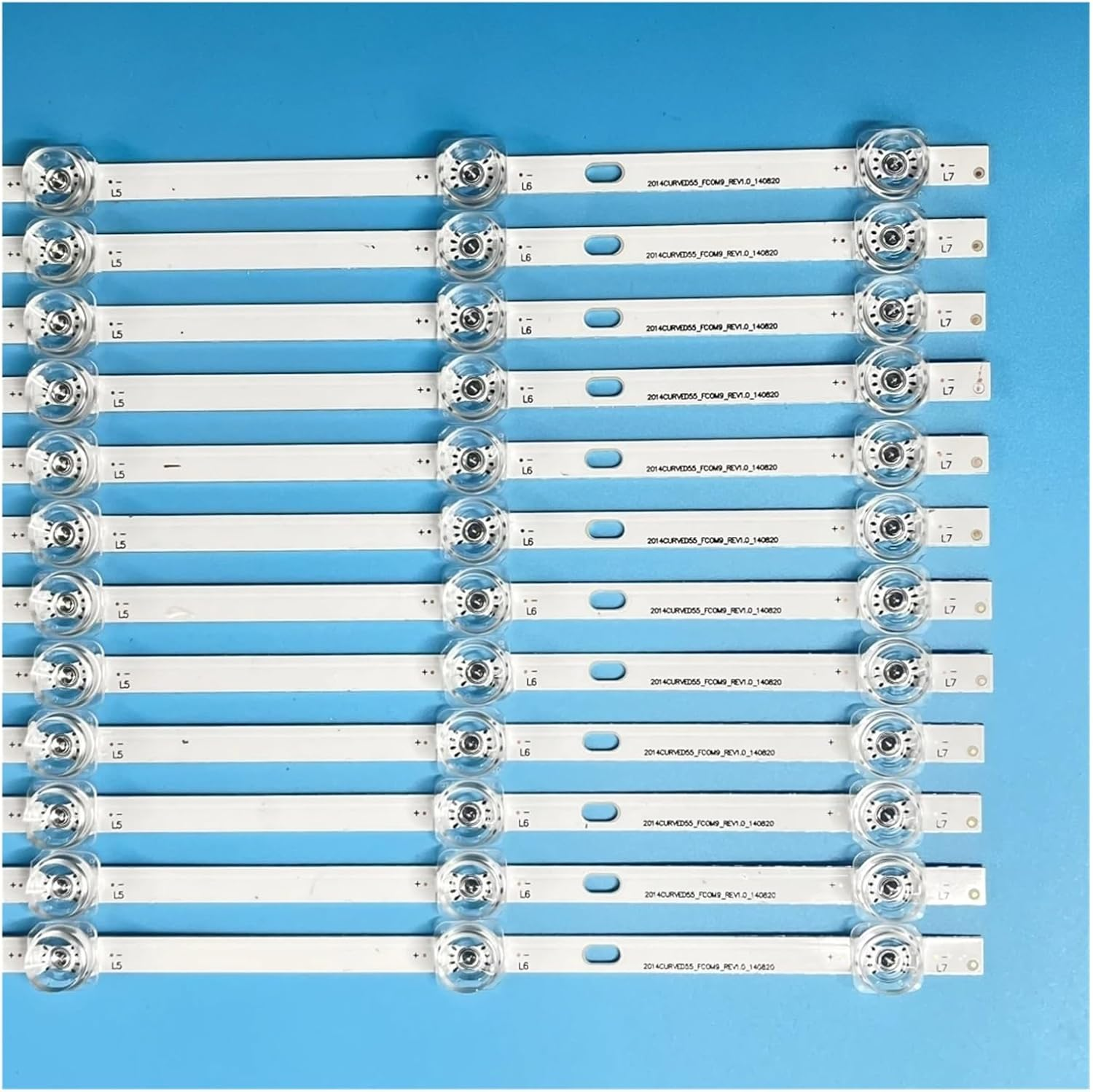 12Pcs/Kit LED Strip for 55 TV 55PUS8700 12 55PUS8700/12 LTA550FW01 SVS550AB5 REV7.1 7COB 140702 TX-55CR430B TX-55CR430E