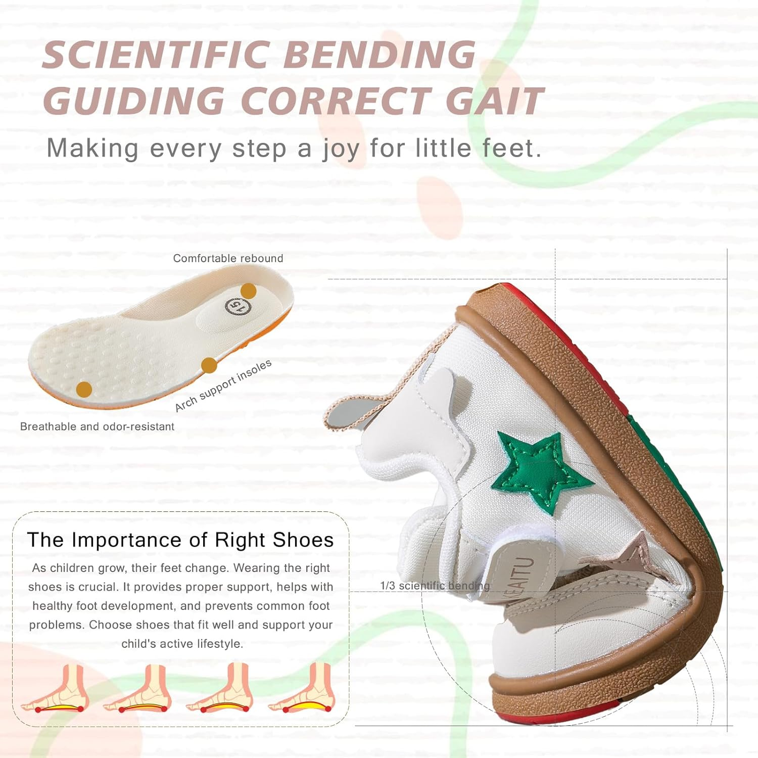 AOIREMON Toddler/Little Kids Boys Girls Dress Shoes Lightweight Breathable Infant Sneakers Baby Crib First Walker Shoes with Non-Slip Rubber Sole image number 1