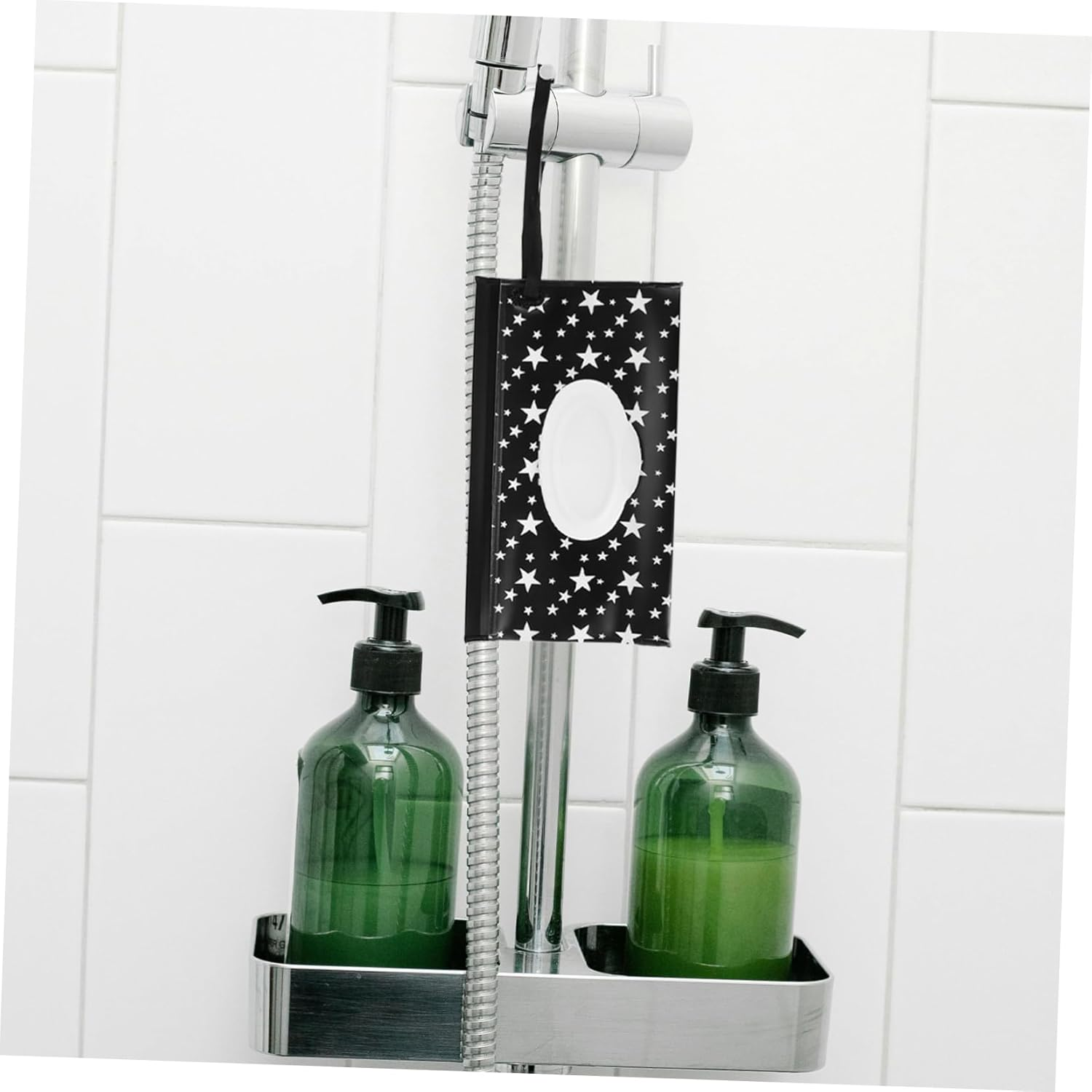 SHOWERORO Elegant Wipe Dispenser Pouch Reusable Tissue Bag Portable Travel Container image number 1