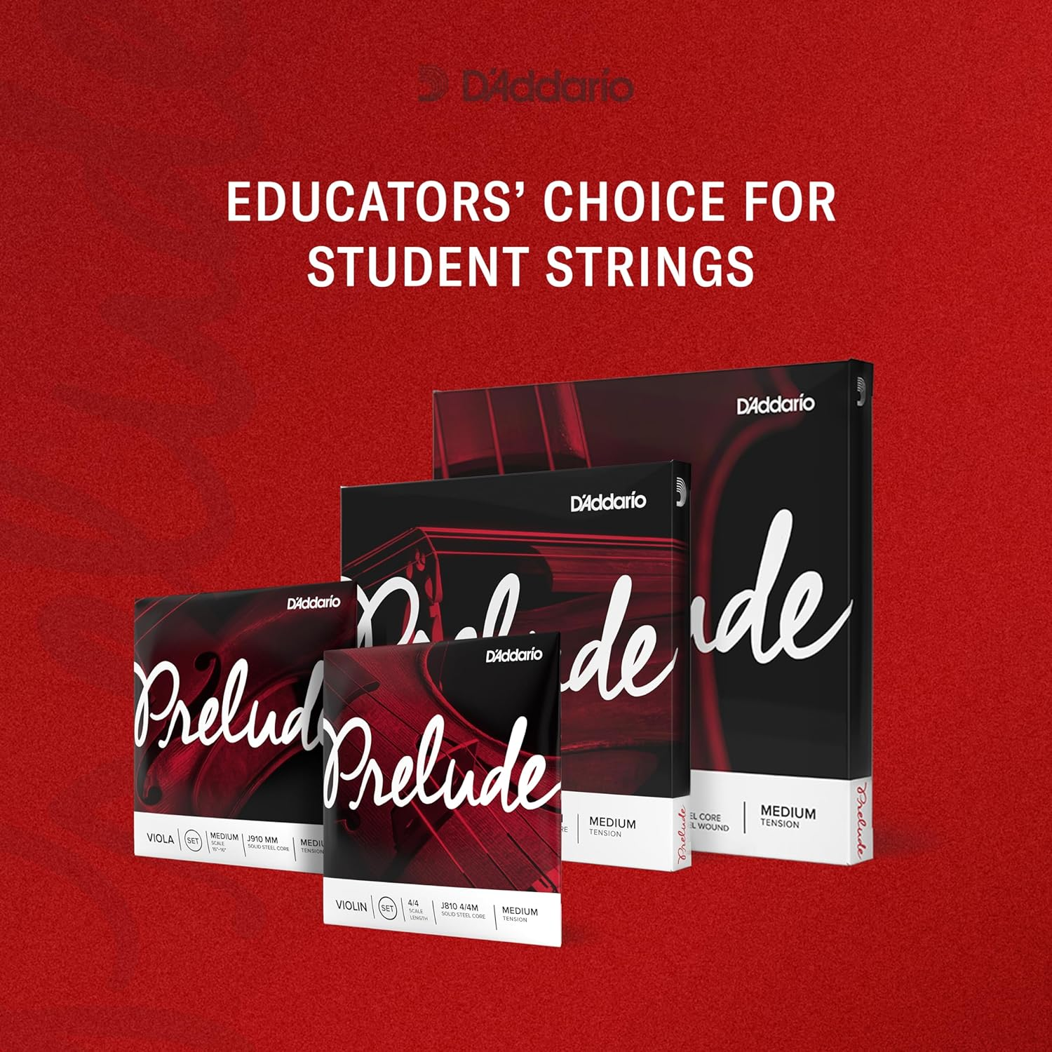 D'Addario J1011 4/4M Prelude Cello Single a String, 4/4 Scale, Medium Tension - 1/4 Scale, 1/4 Scale image number 2