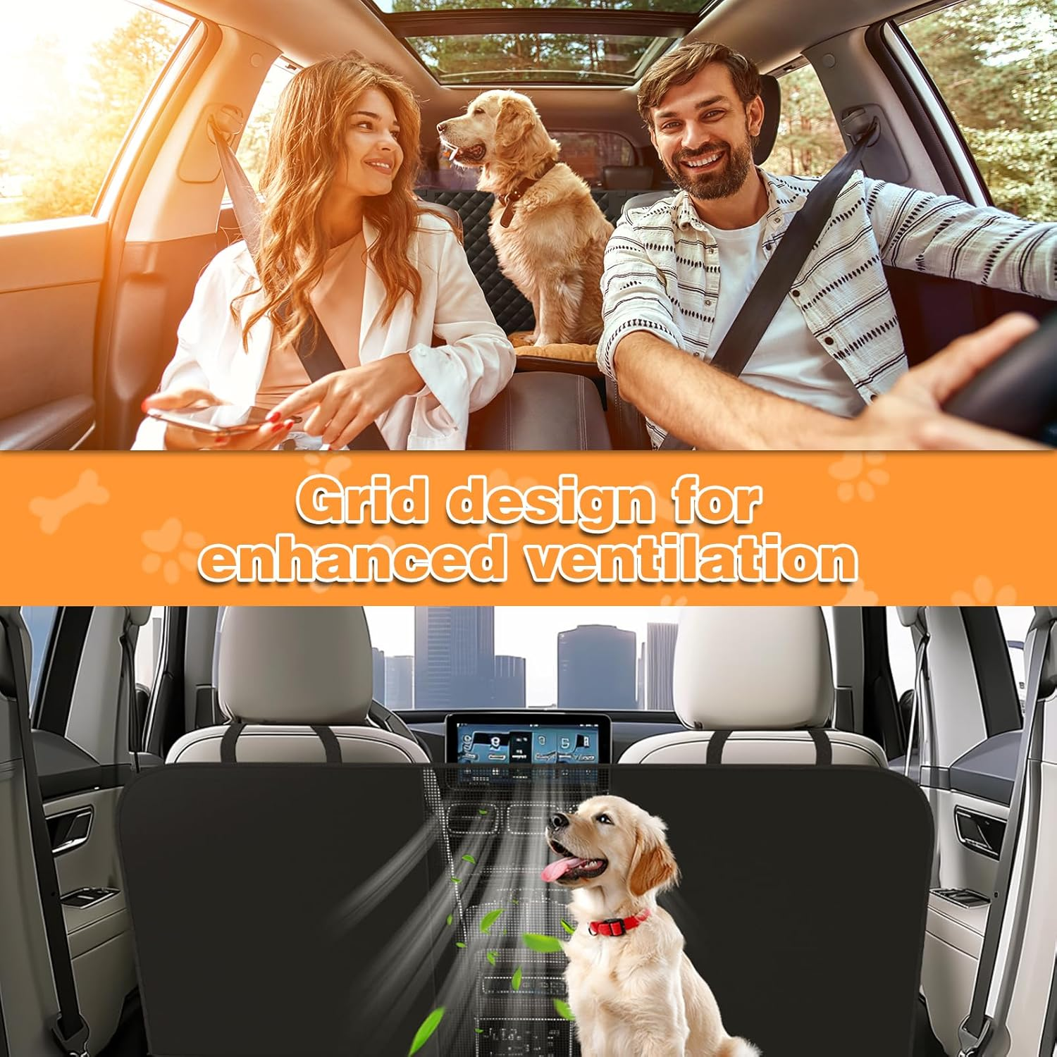 Trvecvxa Car Boot Protector Dog image number 3