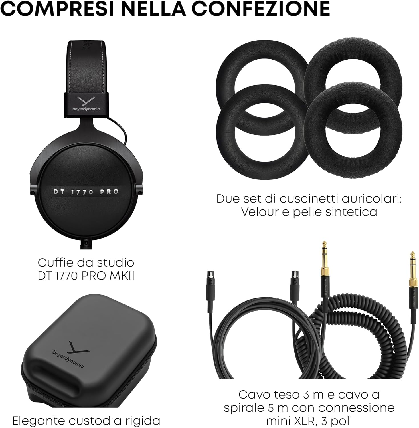 Beyerdynamic DT 1770 PRO MK II 30 Ohm Reference Quality Closed Headphone - Black image number 2