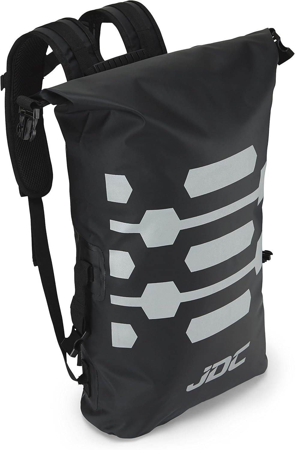 JDC Motorcycle Rucksack 100% Waterproof Dry Bag 30L - Reflector - Black image number 5