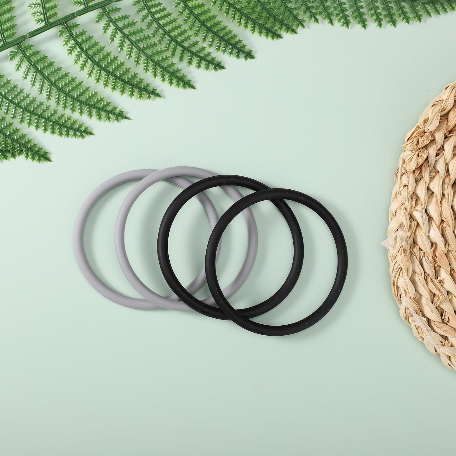 Silicone, Silicone Elastic Knee Rings, Sports Fixation and Protection, Basketball Knee Tendon Stabilization image number 5