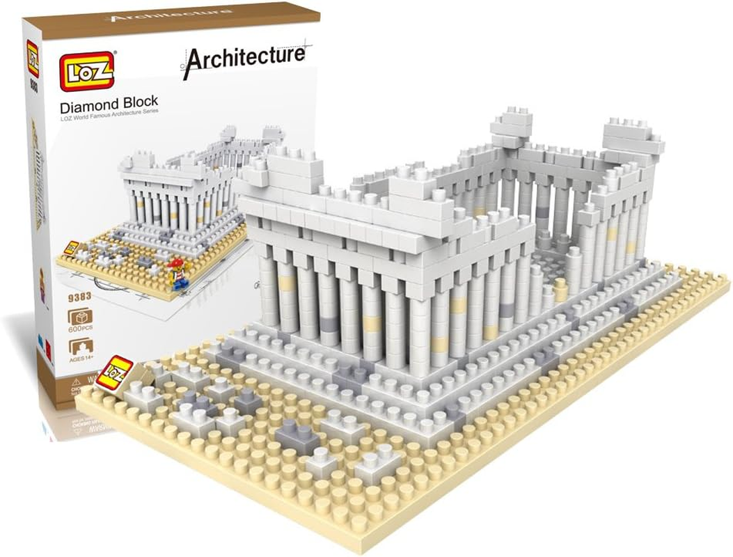 LOZ Building & Construction 9383 Greece Temple Building Blocks (600 Piece) image number 3