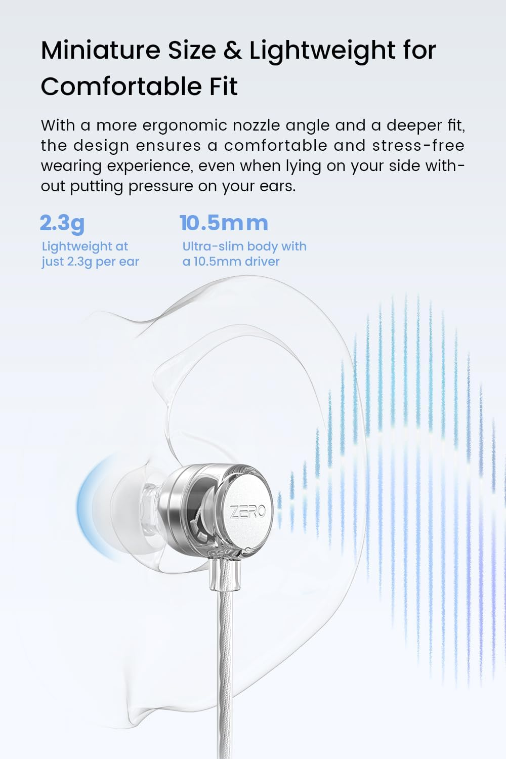 TANCHJIM Zero Ultimate In-Ear High Sound Quality Wired Hifi round Hole Universal Earphone Wired Earphones Headphones Gaming IEM Earburds (DSP) image number 2