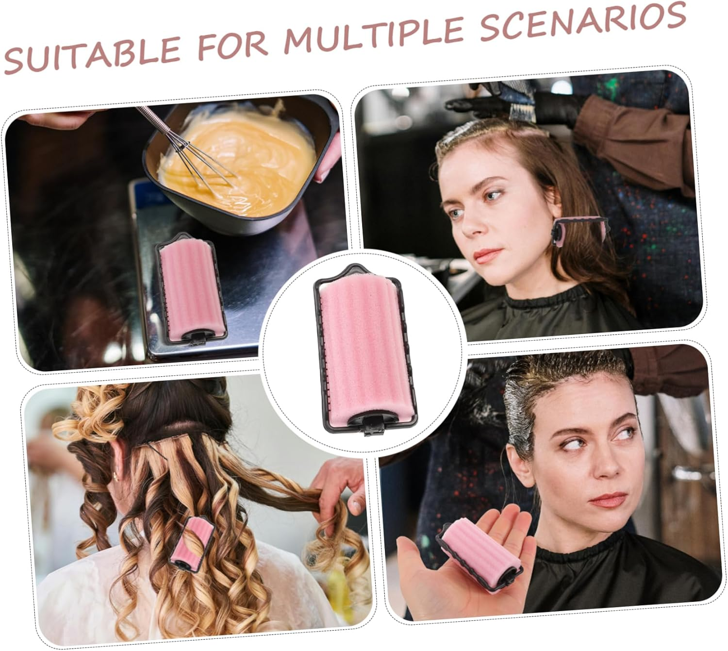 EPIGEIST 8Pcs Self Holding Sponge Hair Rollers Soft Sleeping Hair Curlers for Curling Styling and Volume Small Comfortable Non Damaging for Home and Salon Use image number 4