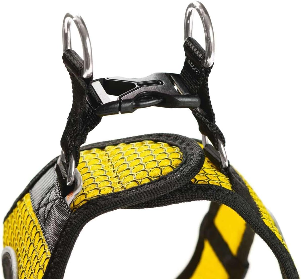 HUNTER Hilo Comfort BVB Dog Harness with 3D Mesh Material, Reflective, S-M, Yellow