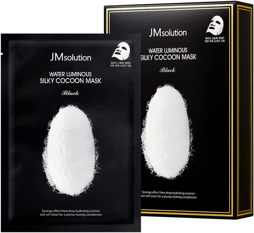 JM Solution Water Luminous Silky Cocoon Mask, Black image number 2