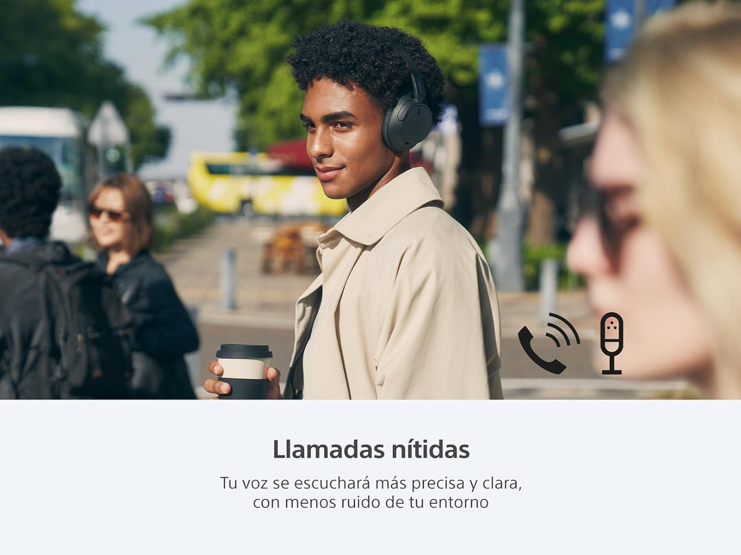 Sony WH-CH720N Wireless Headphones with Noise Canceling, Black (National Version) image number 2