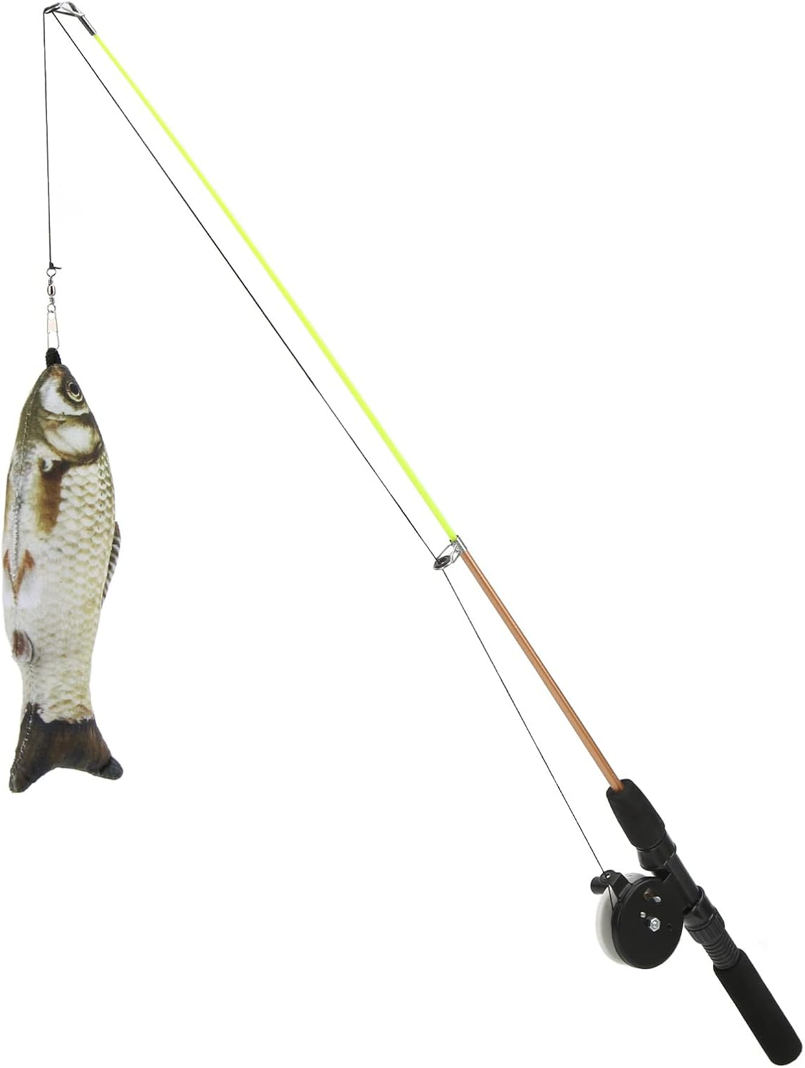 Shanrya Cat Toy Telescopic Pulley Rod Hand Reel Rods Carp Herbs + Fishing Rod image number 5