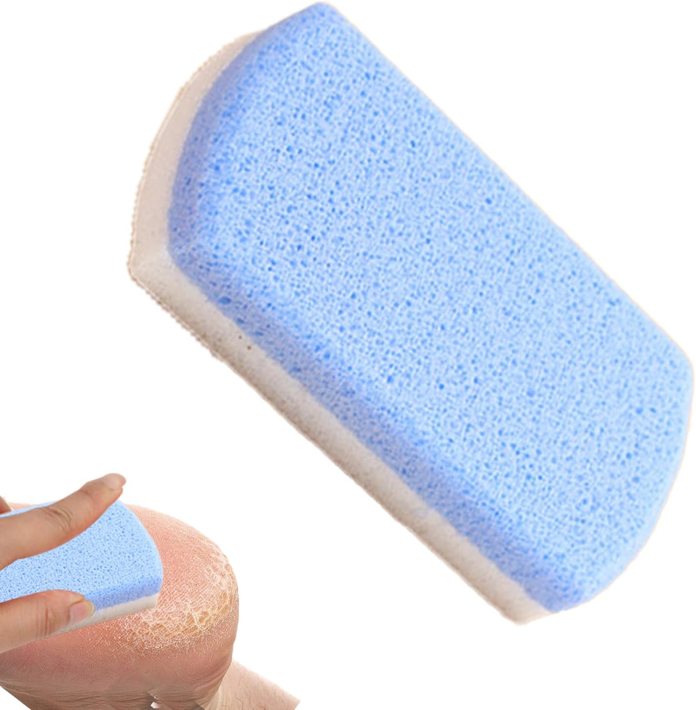 Pumice Stone for Feet,Double-Sided Design Foot Scrubber Pumice | Massaging Foot Stone, Effective Foot Scrubber for Hands, Palm, Dry Dead Skin Pochy