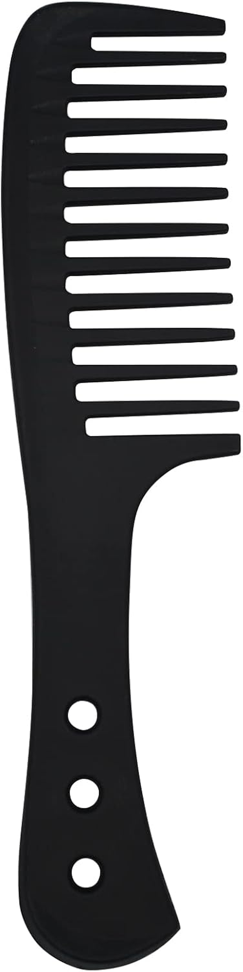 Professional Wide Tooth Comb, Large Hair Detangling Comb, Hair Styling Comb for Curly, Wet, Dry Hair, No Handle Detangler Comb Shampoo Comb, Black