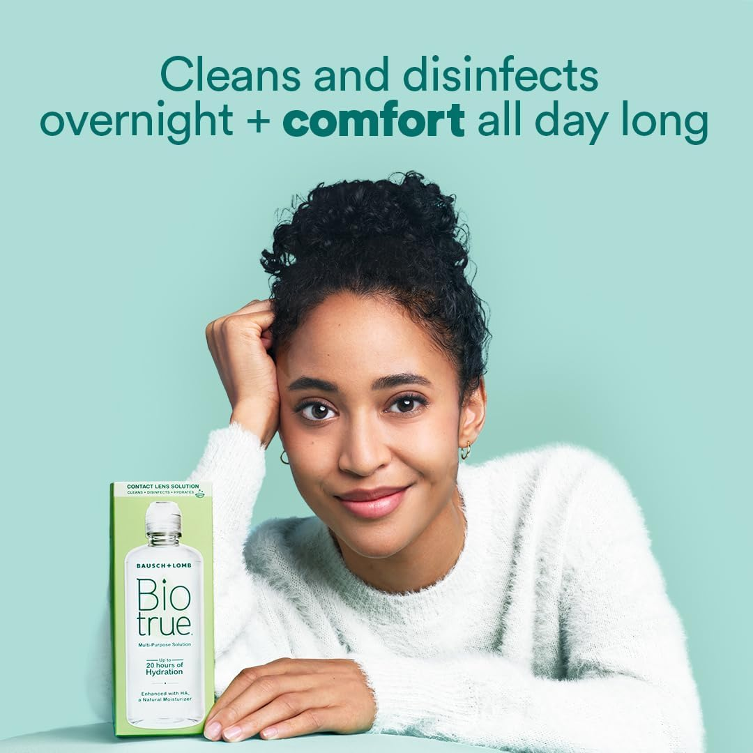 Biotrue Contact Lens Solution for Soft Contact Lenses, Multi-Purpose, 10 Oz, Pack of 2 image number 6
