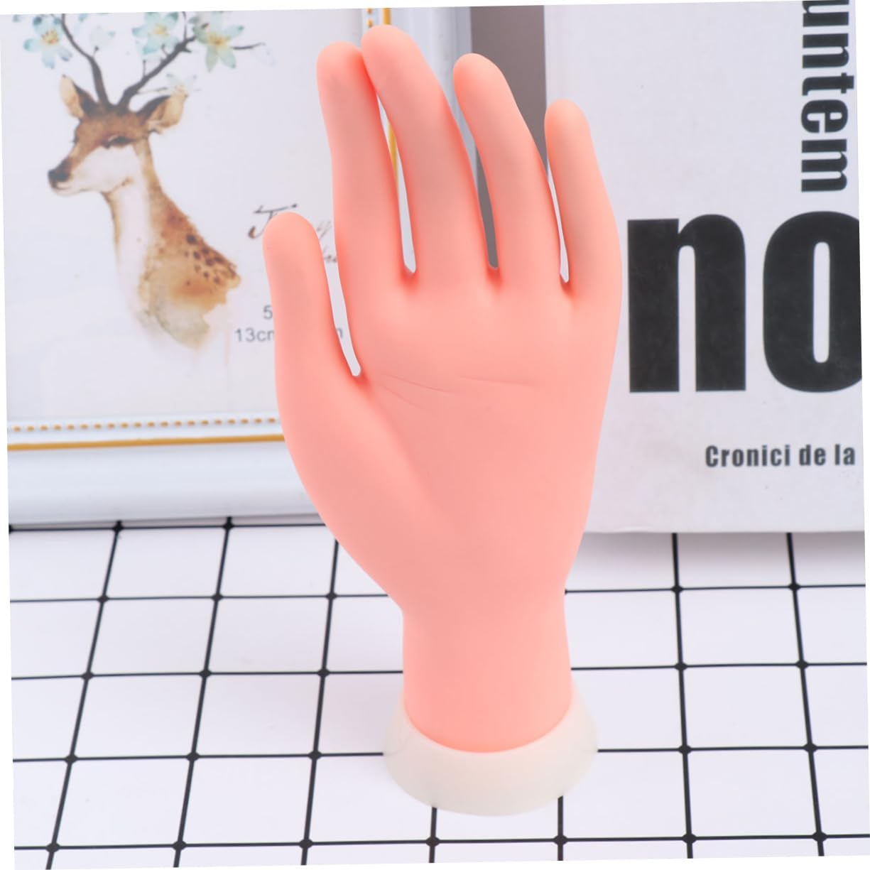 FOMIYES Nail Tip Practice Hand Model Movable Bendable Fake Hand for Manicure Nail Tools Accessories image number 5