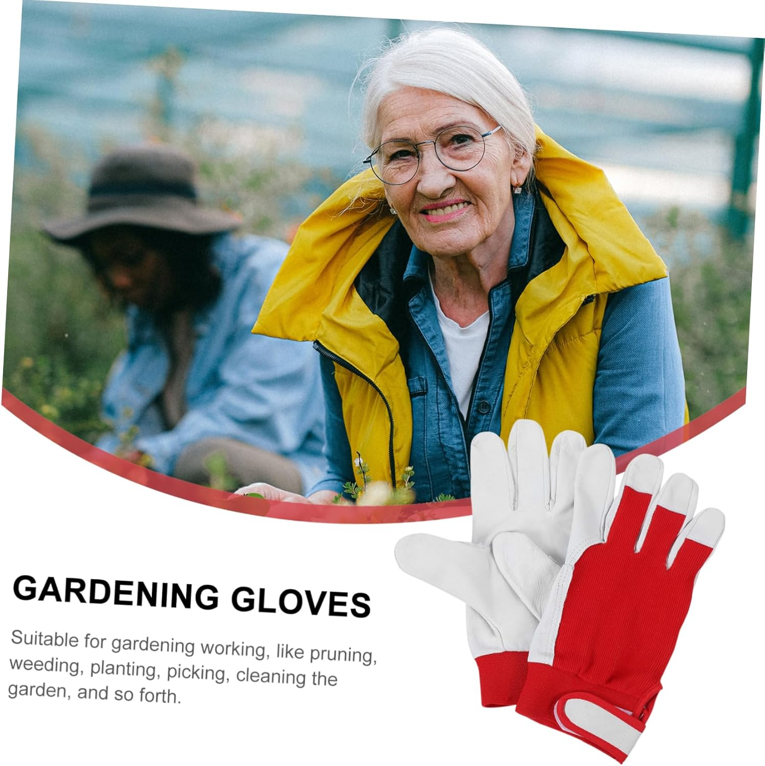 BESPORTBLE Thick Cut Resistant Gardening Gloves for Women Men Puncture Gloves for Berry Cacti image number 2