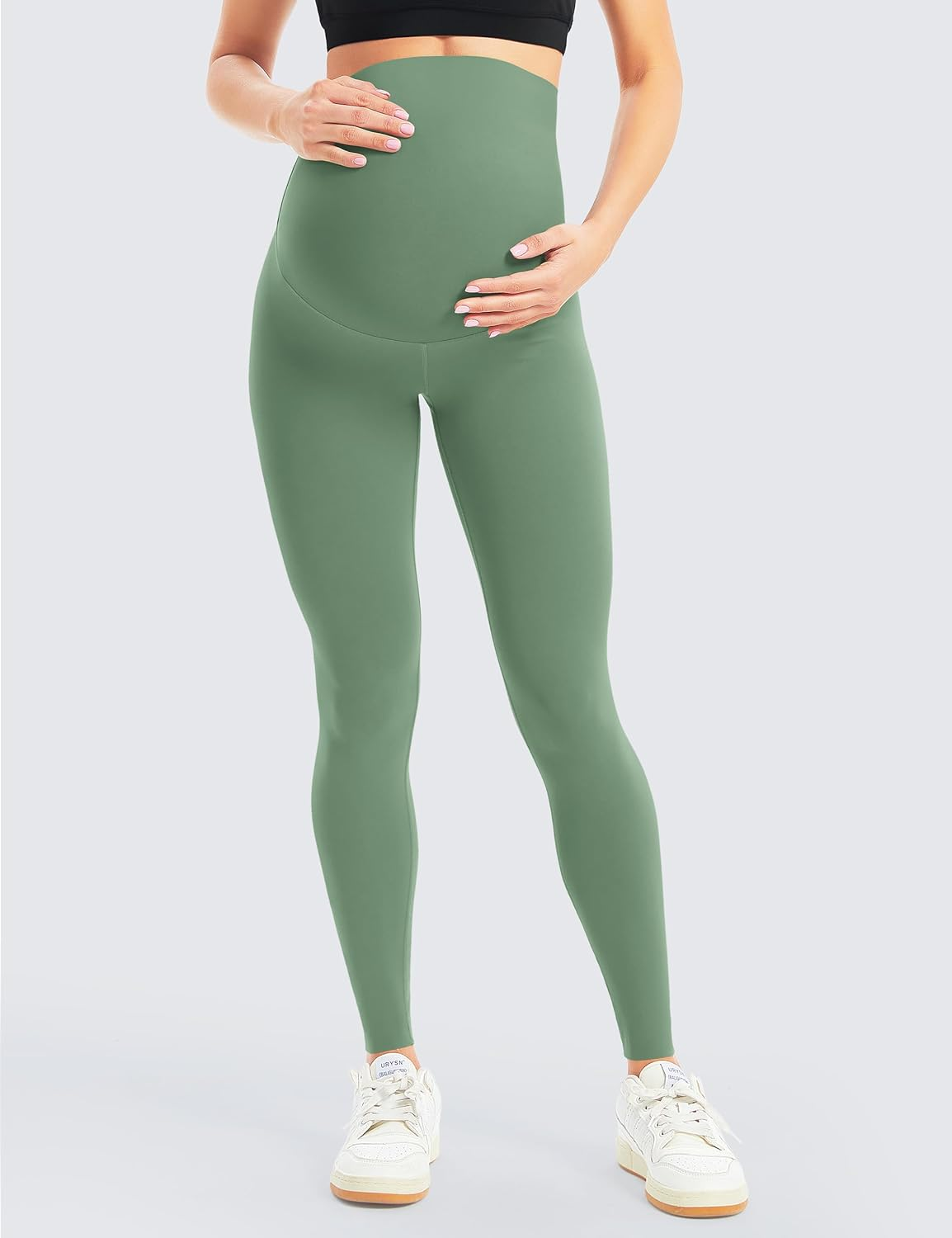 BONVIGOR Women'S Maternity Leggings over the Belly Pregnancy Workout Leggings Full Length Pregnant Active Wear Yoga Pants