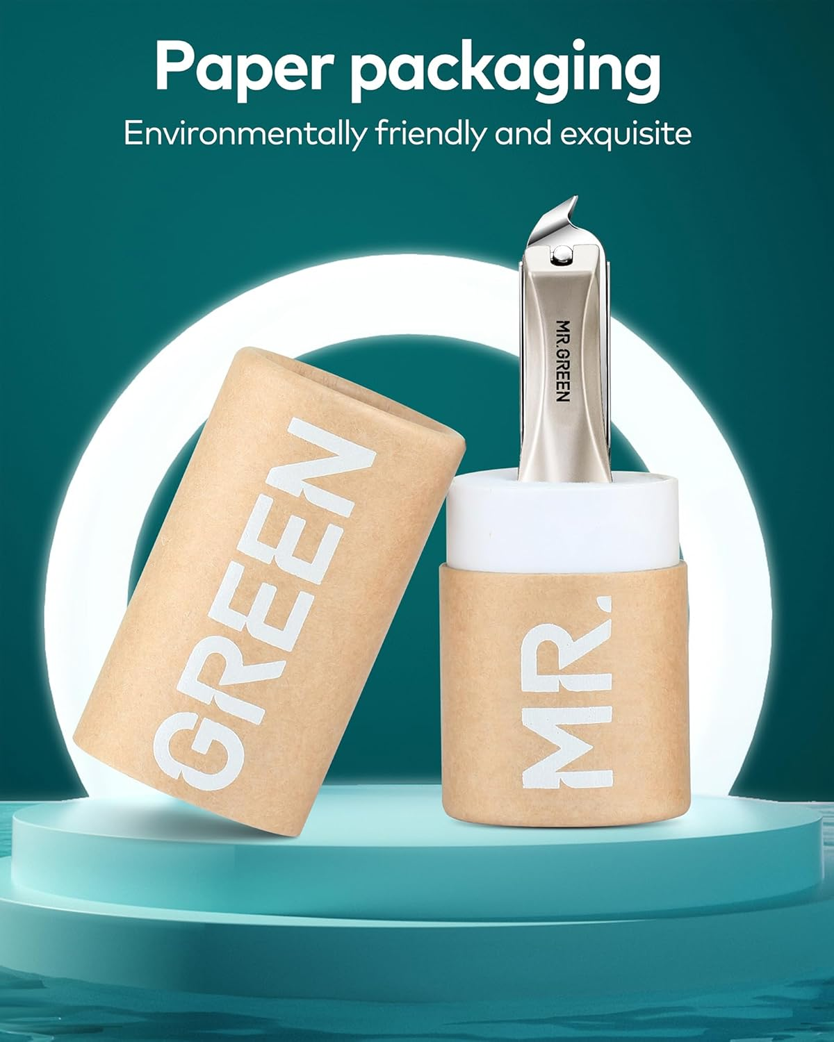 Nail Clipper with Catcher, Slanted Edge Nail Cutting Clippers Stainless Steel Fingernail and Toenail Cutter Trim with File for Men and Women image number 1