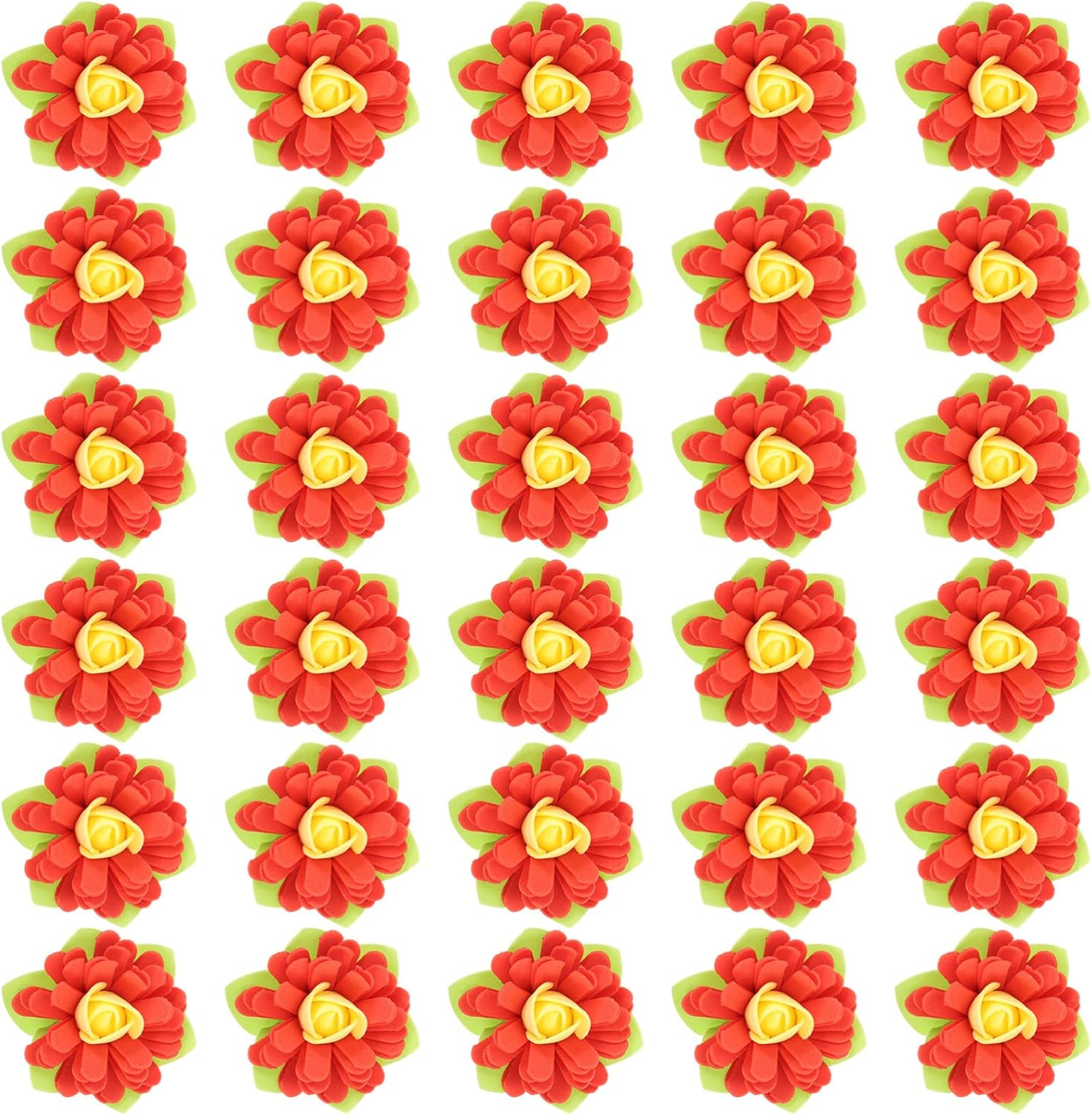 LALAFINA 50Pcs Aromatherapy Flowers Car Cabinet Aroma Diffusers Fragrance Artificial Flower Decoration for Office Bathroom Desk