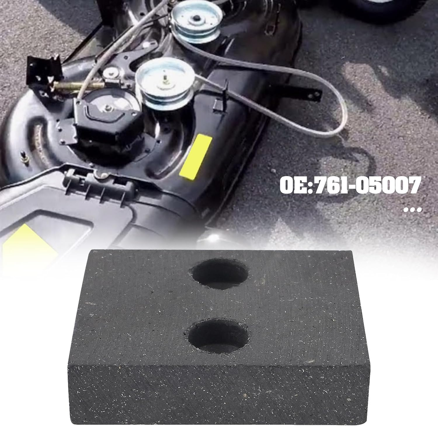 SG Store 2PCS Deck Brake Pad Replacement Part 761-05007 Compatible with MTD Cub Cadet Troy Bilt XT1-LT46, XT2-LX42, XT2-LX42 FAB, CC C 600 Models