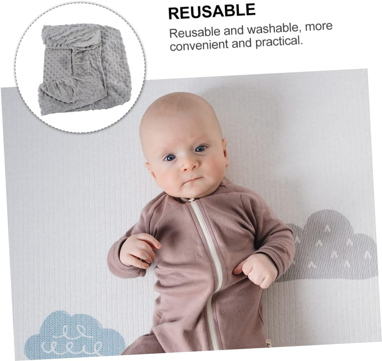 ERINGOGO Breathable Baby Changing Pad Cover Gray, Soft Diaper Change Mat Sheet Replacement for Infant Changing Tables, Washable Non-Padded Baby Cover for Newborns