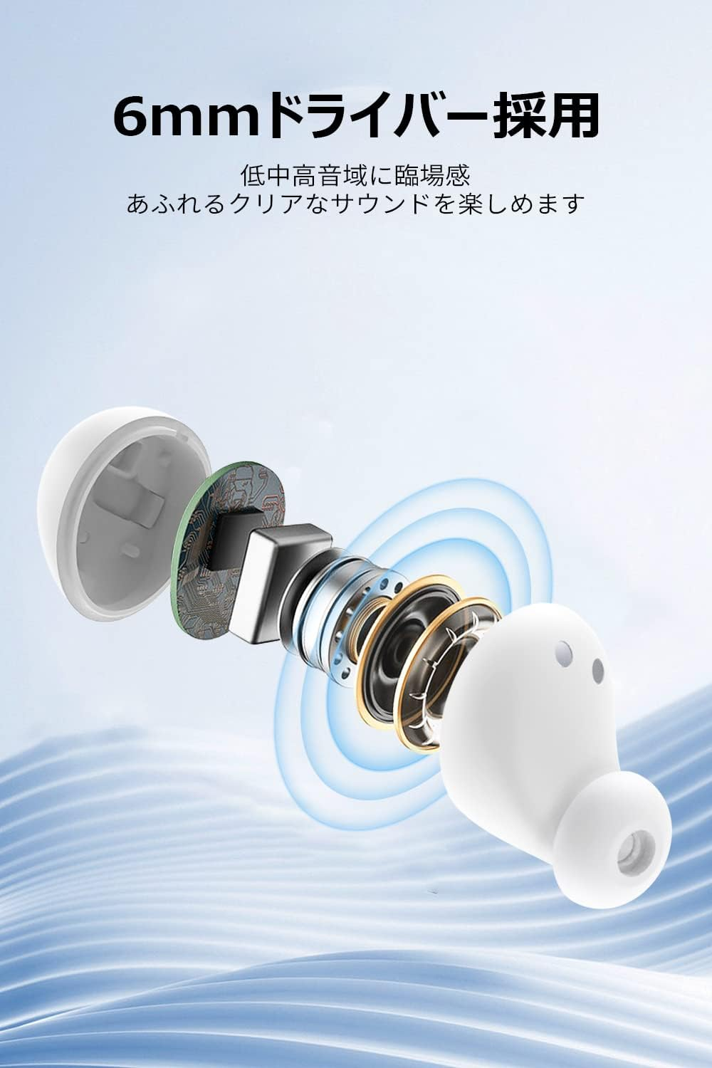 Nokia Essential Wireless Earbuds Bluetooth 5.2 with Mic Fully Wireless Bluetooth Earphones, ENC Noise Reduction, Hands-Free Calling, up to 24 Hours Music Playback, Lightweight, White - Purple-2 image number 2