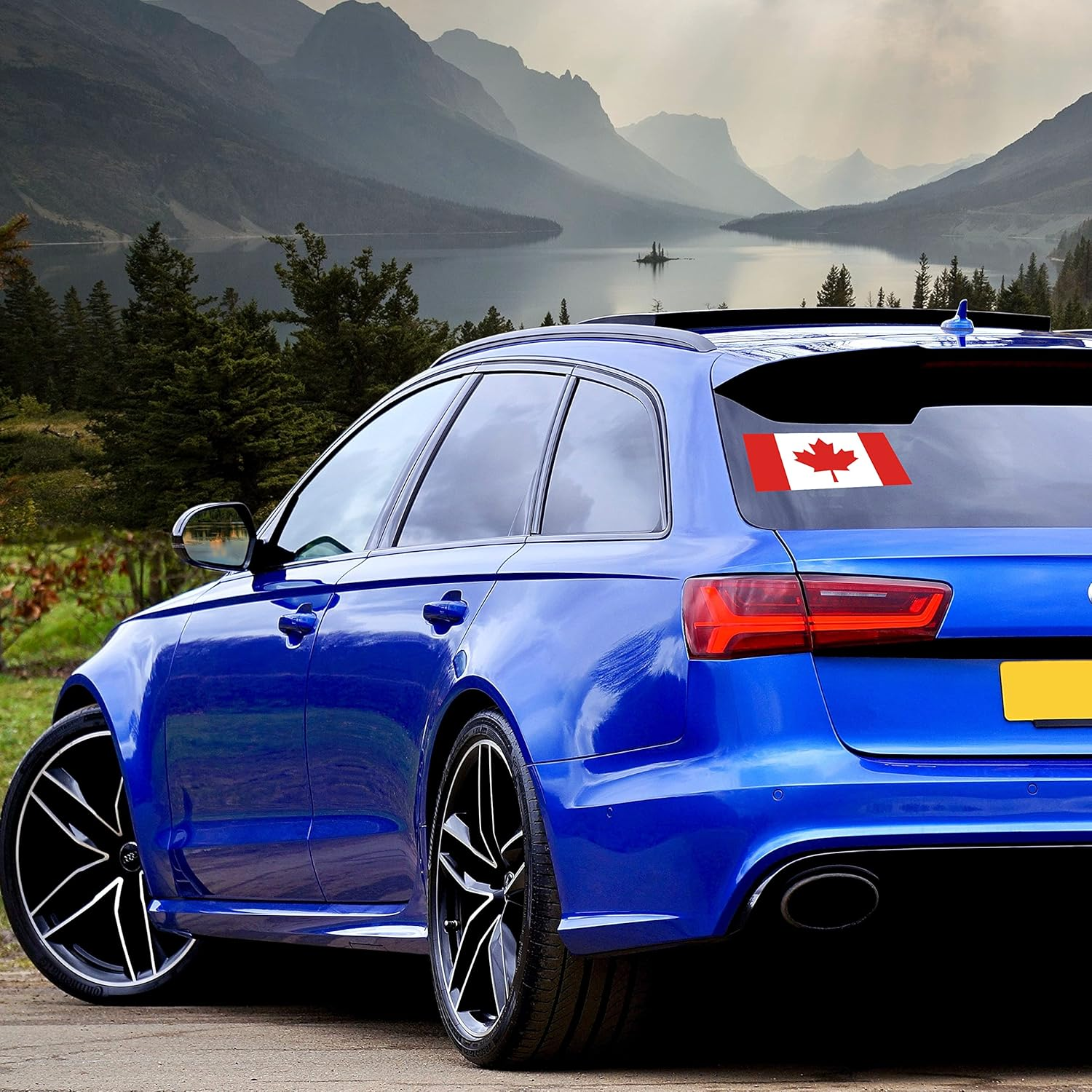 5 PCS Canada Flag Sticker,Canadian Decal for Car Bumper Window Laptop - Alberta image number 4