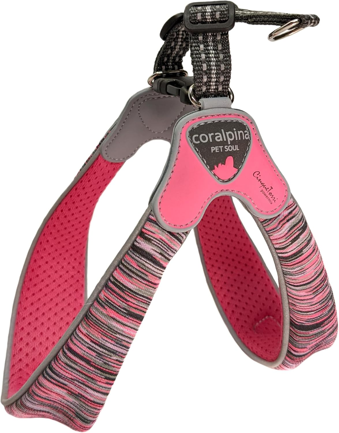 Coralpina - Powermix Harness for Small to Medium Dogs, Soft and Durable, Does Not Harm Hair or Hinder Movement, Yellow Melange, Size 6