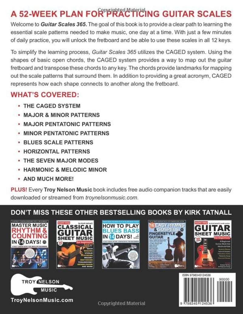 Guitar Scales 365: 52 Weeks of Daily Guitar Exercises&mdash;Major, Minor, Pentatonic & Modes. Plus, the Guitar CAGED System!