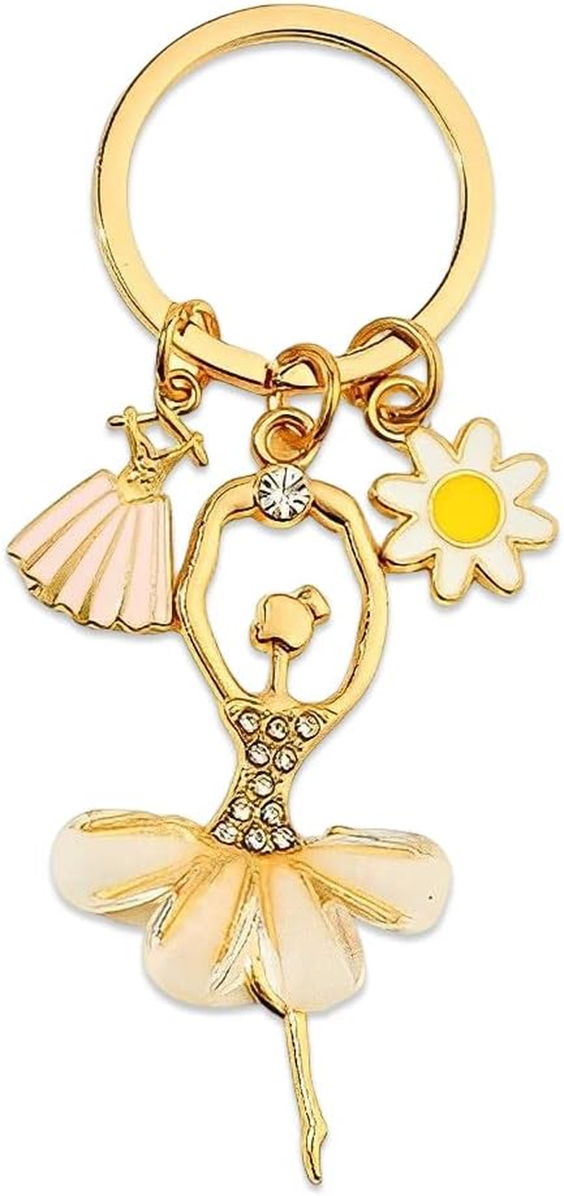 Ballet Ballerina Keychain for Women Girls - Gifts for Teen Girls, Daughter, Granddaughter - Birthday Christmas Presents for Dancing Students, Teachers image number 2
