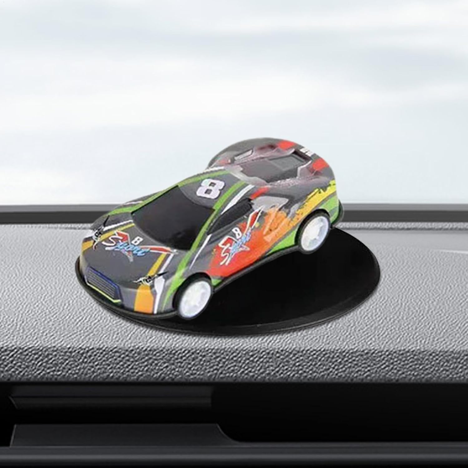 1 Piece Car Model Drifting Spin Ornament, Alloy Car Dashboard Decoration, Dynamic Drift Spin, Car Display, Unique Car Decoration, Improved Driving Enjoyment, Model Ornament Gift(Random Color) image number 2