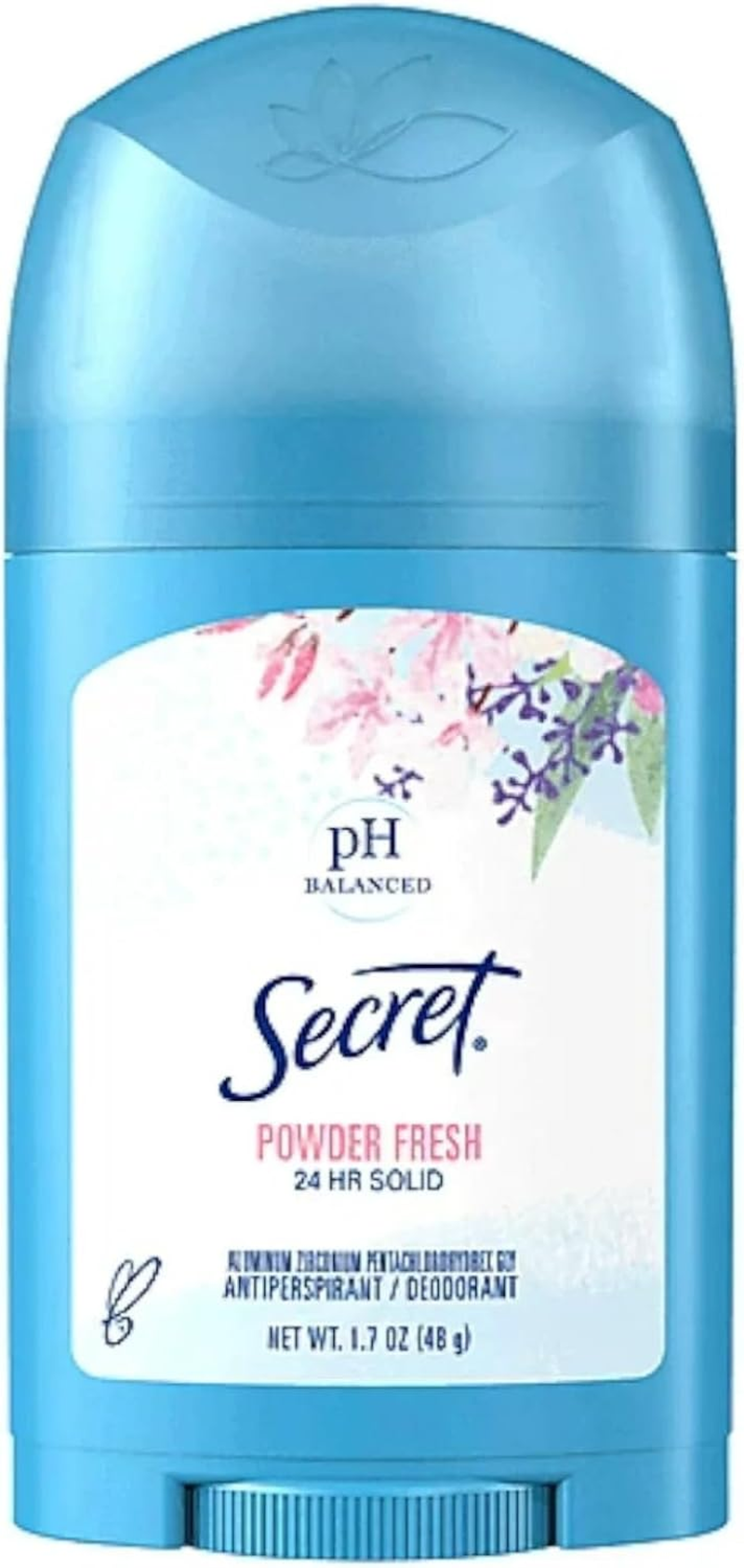 Secret Wide Solid Antiperspirant and Deodorant, Powder Fresh - 50Ml (Pack of 6)