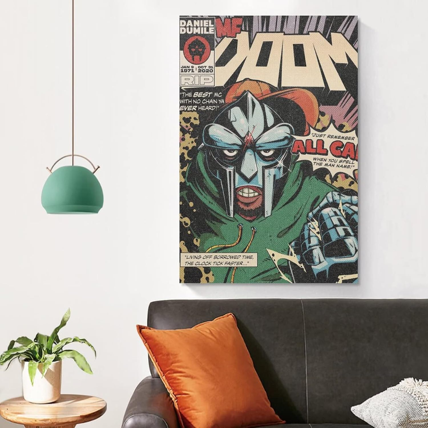 ENYPOLIS MF Doom Retro Posters & Prints on Canvas Wall Art Poster for Room Decor Unframe 12X18Inch(30X45Cm) image number 4