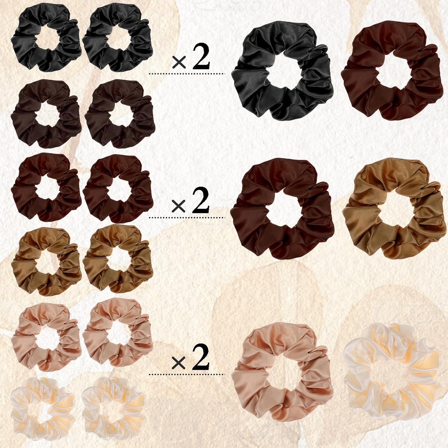 24 Pcs Satin Silk Hair Scrunchies for Women Soft Hair Ties Bands Bulk Fashion Hair Bands Ropes Elastic Ponytail Holder Cute No Damage Hair Ties for Women Girls Hair Accessories Decorations image number 1