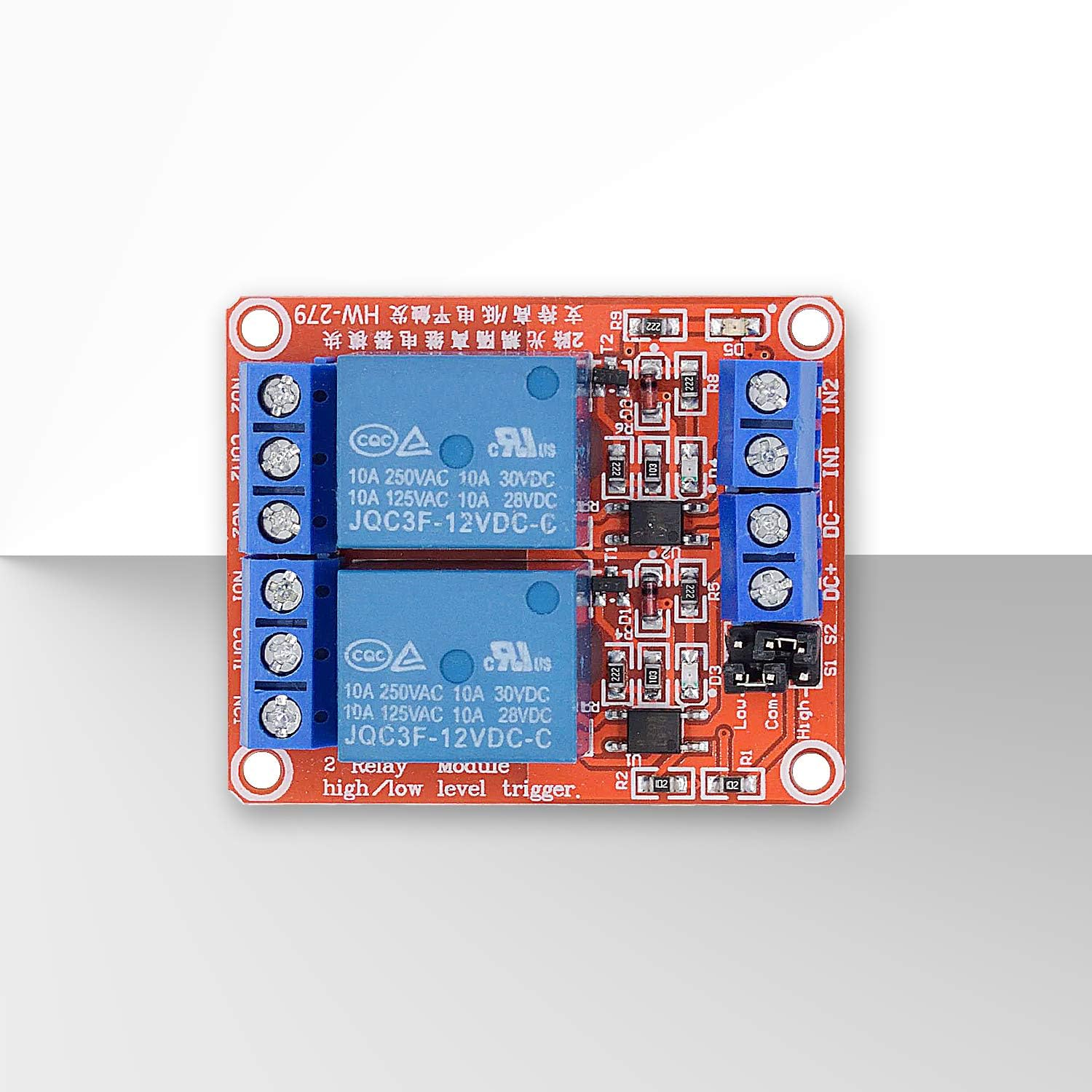 DC 12V Relay Module 2-Channel Relay Switch with Optocoupler Isolation High/Low Level Trigger image number 2