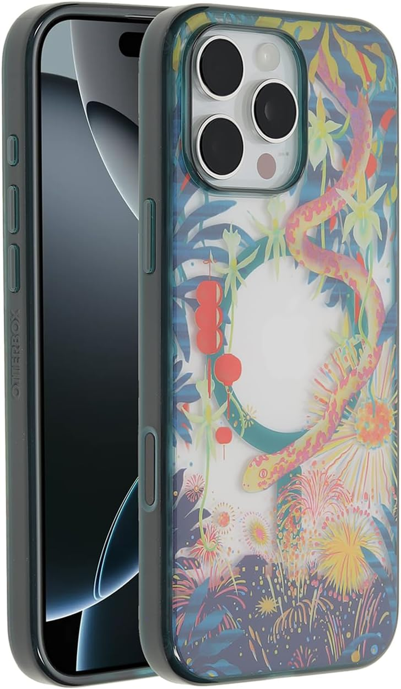 Otterbox Clear Case Series with Magsafe for Iphone 16 Pro Max, Shockproof, Drop Proof, Ultra-Slim, Protective Case, 3X Tested to Military Standard, Year of the Snake Green image number 5